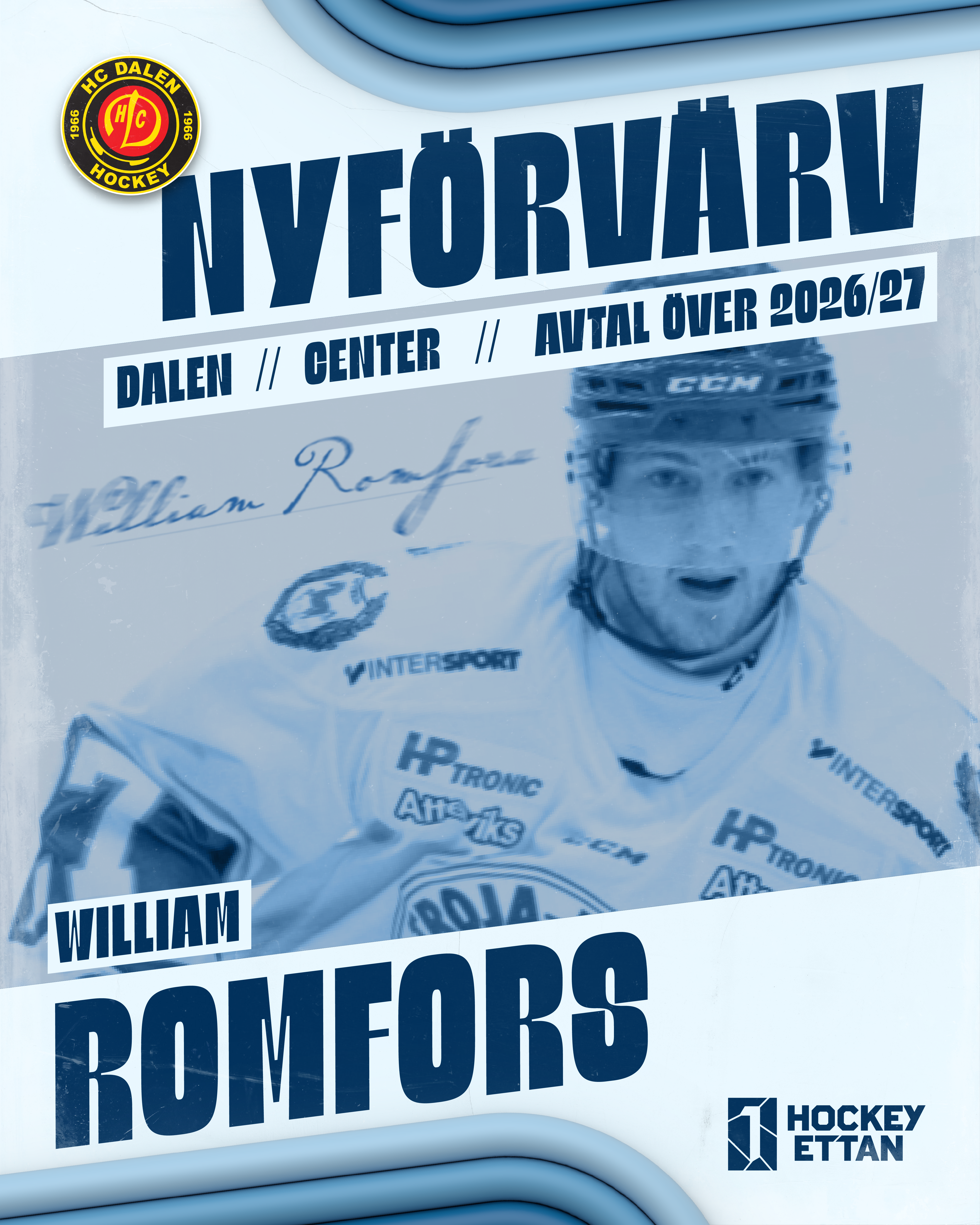 New signing graphic
